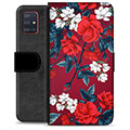Samsung Galaxy A51 Premium Wallet Case - Vintage Flowers
