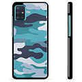Samsung Galaxy A51 Protective Cover - Blue Camouflage