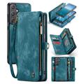 Samsung Galaxy A55 Caseme 008 2-in-1 Multifunctional Wallet Case - Blue
