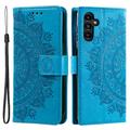 Samsung Galaxy A55 Mandala Series Wallet Case - Blue