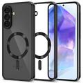 Samsung Galaxy A56 Tech-Protect MagFlex Case - MagSafe Compatible - Clear / Black