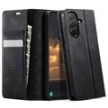 Samsung Galaxy A57 Caseme 033 Calf Texture Wallet Case with RFID Blocking - Black