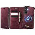 Samsung Galaxy A57 Caseme C49 2-in-1 Detachable Wallet Case - MagSafe Compatible, RFID - Red