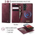 Samsung Galaxy A57 Caseme C49 2-in-1 Detachable Wallet Case - MagSafe Compatible, RFID - Red