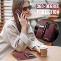 Samsung Galaxy A57 Caseme C49 2-in-1 Detachable Wallet Case - MagSafe Compatible, RFID - Red