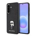 Samsung Galaxy A57 Karl Lagerfeld Fixed Glitter Metal Ikonik Case - Black
