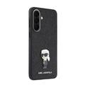 Samsung Galaxy A57 Karl Lagerfeld Fixed Glitter Metal Ikonik Case - Black