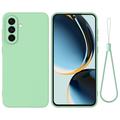 Samsung Galaxy A57 Liquid Silicone Case with Hand Strap - Green