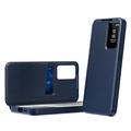 Samsung Galaxy A57 Smart Clear View Flip Case with Card Slot - Sapphire