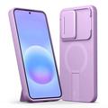 Samsung Galaxy A57 Tech-Protect Kevlar Aura Case - MagSafe Compatible - Violet