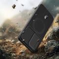Samsung Galaxy A57 Tech-Protect Kevlar Aura Case - MagSafe Compatible - Black / Orange
