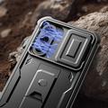 Samsung Galaxy A57 Tech-Protect Kevlar Cam+ 2-Set Case - Screen Protector, Camera Protector, Kickstand - Black