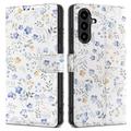 Samsung Galaxy A57 Tech-Protect Wallet Case W. Magnet & Stand - Spring Flowers