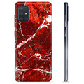 Samsung Galaxy A71 TPU Case - Red Marble