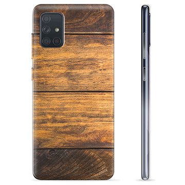 Samsung Galaxy A71 TPU Case - Wood