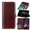 Samsung Galaxy A71 Wallet Case with Magnetic Closure - Brown