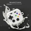 Samsung Galaxy Buds 4/4 Pro Gaming Controller Style Case with Carabiner and Cleaning Tool - White