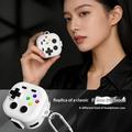 Samsung Galaxy Buds 4/4 Pro Gaming Controller Style Case with Carabiner and Cleaning Tool - White