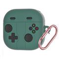 Samsung Galaxy Buds 4/4 Pro Retro Gamepad Silicone Case with Carabiner - Green