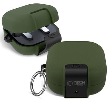 Samsung Galaxy Buds 4/4 Pro Tech-Protect Slim Hook Case - Olive Green