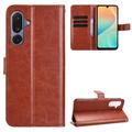 Samsung Galaxy M36 Wallet Case with Stand - Brown