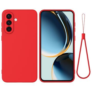 Samsung Galaxy M56 Liquid Silicone Case with Hand Strap