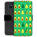 Samsung Galaxy S10+ Premium Wallet Case - Avocado Pattern