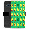 Samsung Galaxy S10 Premium Wallet Case - Avocado Pattern