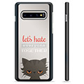 Samsung Galaxy S10 Protective Cover - Angry Cat