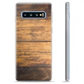 Samsung Galaxy S10+ TPU Case - Wood