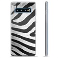 Samsung Galaxy S10+ TPU Case - Zebra