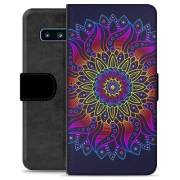 Samsung Galaxy S10 Premium Wallet Case - Colorful Mandala