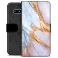 Samsung Galaxy S10 Premium Wallet Case - Elegant Marble