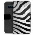 Samsung Galaxy S10 Premium Wallet Case - Zebra