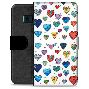 Samsung Galaxy S10e Premium Wallet Case - Hearts