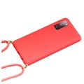 Saii Eco Line Samsung Galaxy S20 FE Case with Strap - Red