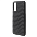 Samsung Galaxy S20 FE TPU Case - Carbon Fiber - Black