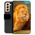 Samsung Galaxy S21+ 5G Premium Wallet Case - Lion