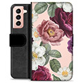 Samsung Galaxy S21 5G Premium Wallet Case - Romantic Flowers