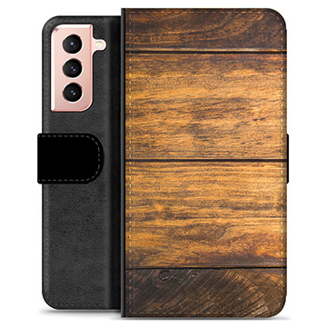 Samsung Galaxy S21 5G Premium Wallet Case - Wood