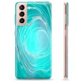 Samsung Galaxy S21 5G TPU Case - Turquoise Swirl