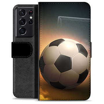 Samsung Galaxy S21 Ultra 5G Premium Wallet Case - Soccer