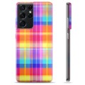 Samsung Galaxy S21 Ultra 5G TPU Case - Flanel Shirt