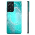 Samsung Galaxy S21 Ultra 5G TPU Case - Turquoise Swirl