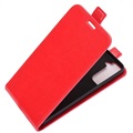 Samsung Galaxy S21 5G Vertical Flip Case with Card Slot - Red