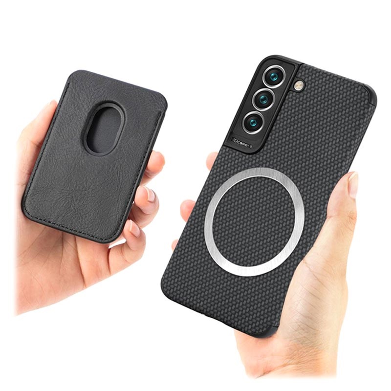 Samsung Galaxy S22+ 5G Case with Card Holder Carbon Fiber