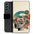 Samsung Galaxy S22+ 5G Premium Wallet Case - Abstract Collage