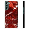 Samsung Galaxy S22+ 5G Protective Cover - Red Marble