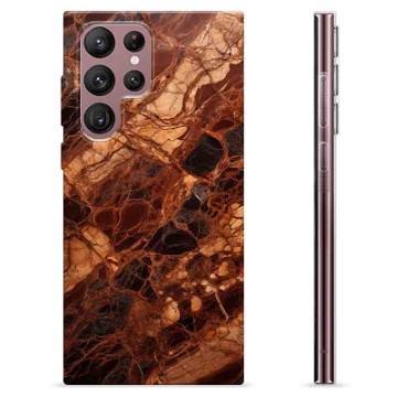 Samsung Galaxy S22 Ultra 5G TPU Case - Amber Marble