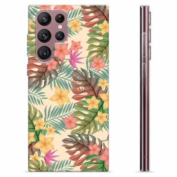 Samsung Galaxy S22 Ultra 5G TPU Case - Pink Flowers